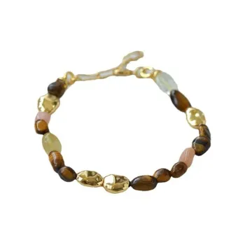 Leticia Ponti Tiger's Eye Stone Necklaces Women's