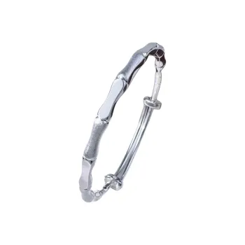 Stone Edge Poly 999 Fine Silver Bangles Unisex