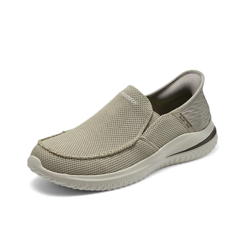 Skechers Slip Ins Casual Shoes Men Low Top Taupe-2