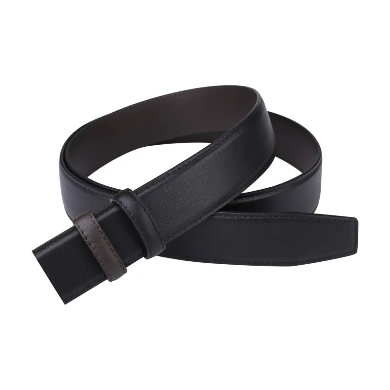 CATELLES Top Grain Cow Leather Headless Belt Men's 3.5cm-4
