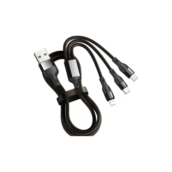 First Guard All in One Quadruple Reinforcement Three Line Fast Charging With Low Temperature Protection Cables