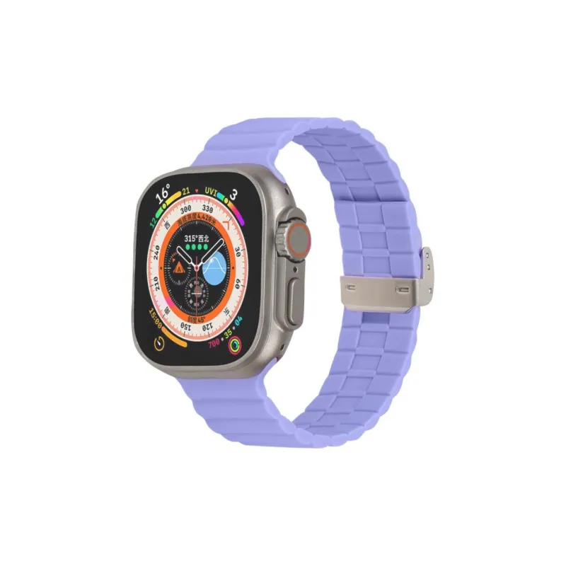 Cuttlefish Grid Watch Band Apple Compatibility Silicone Material-10