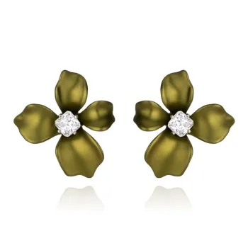 QLADY S925 Silver Stud Stud Earrings Women's