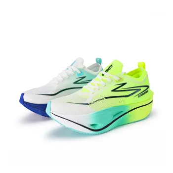 Xiangpao Low Top Running Shoes Unisex Mismatched Color Floating Jade And Red