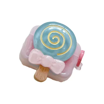 Kona Chun Compatibility With AirPods 2/Pro/3 TPU 3D Effect Bowknot Lollipop Girl Heart Fully Enclosed Headphone Cases
