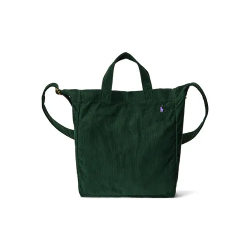 Polo Ralph Lauren Corduroy Tote Bag Shopping Bag Shoulder Bag Handbag Men's Green