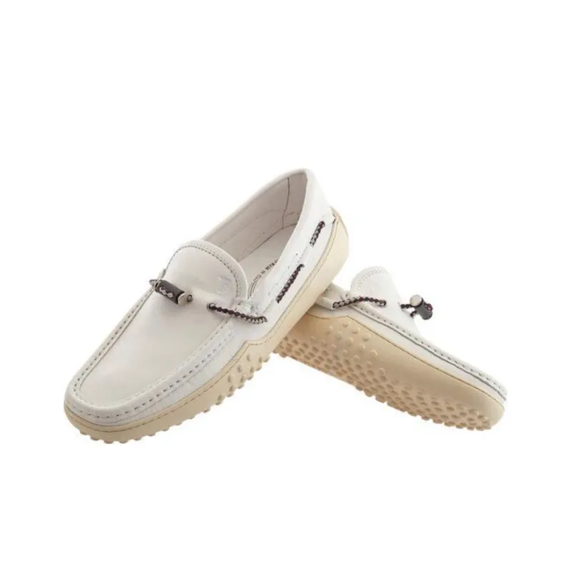 TOD'S Gommino Loafers Men's White-3