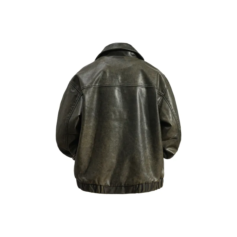 ZMOH Leather Jacket Unisex Couple's-1