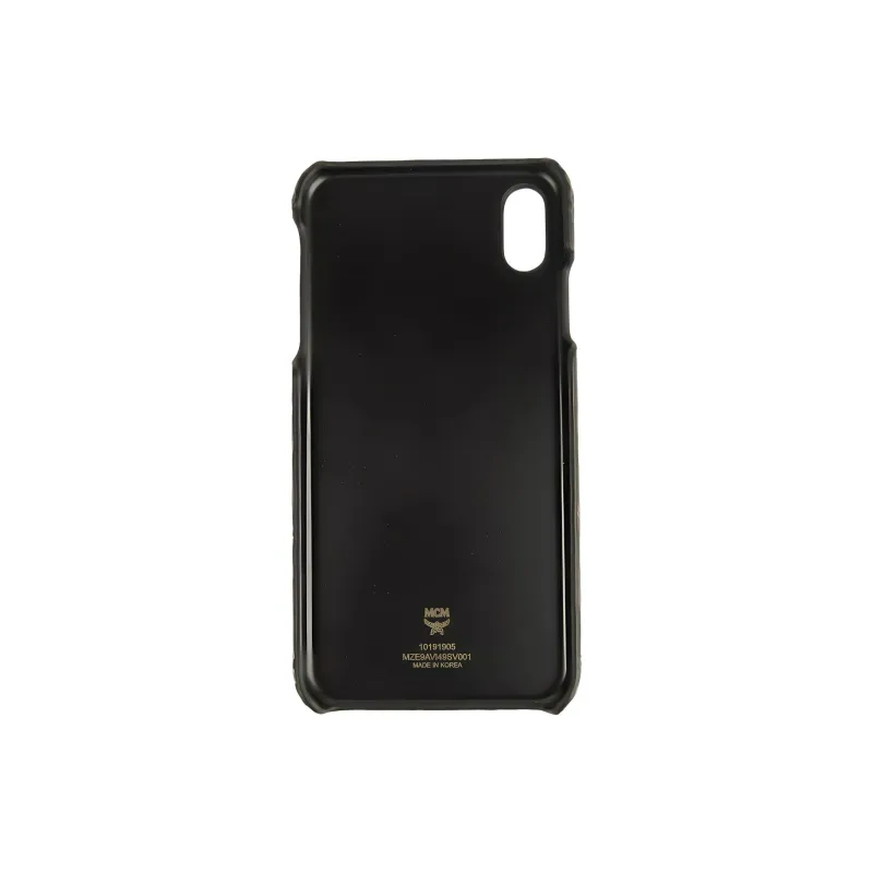 MCM Coated Canvas Material Easy To Use And Durable Phone Cases Compatibility With IPhone XS Max Trendy And Cool-1