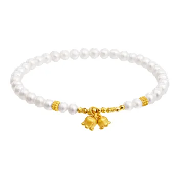 Zhou Jifeng Bellflower Solid Gold Fixed Price Gold Bracelet Women's