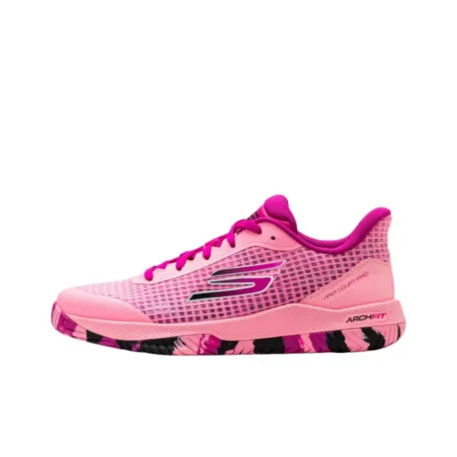 Skechers Viper Court Pro Anti-Slip Wear-Resistant Low-Top Training Shoes Women's Pink