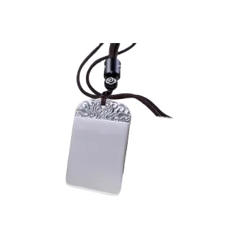 Stone Edge Poly 999 Fine Silver Sterling Silver Necklaces Unisex