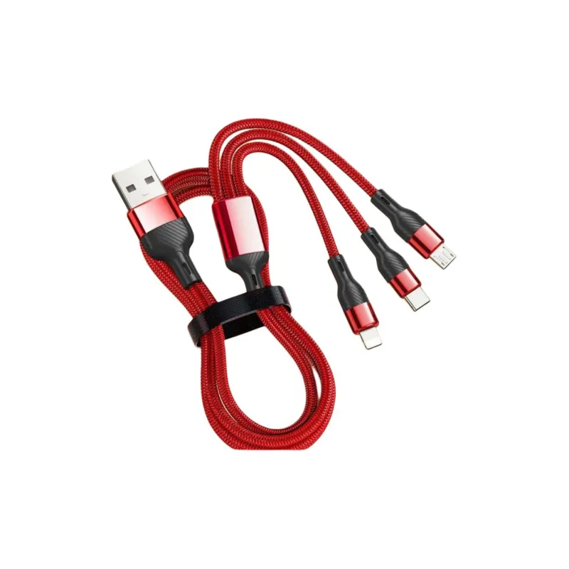 First Guard All in One Quadruple Reinforcement Three Line Fast Charging With Low Temperature Protection Cables-3