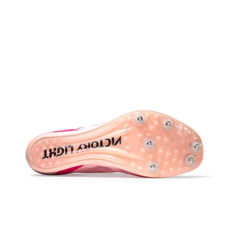 VICTORY LIGHT Low-Top Full Sole V·PEBAX Push Plate Spike Shoes Track And Field Running Shoes Unisex Pink-4