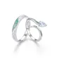 Ice Island Serpent Couple Rings