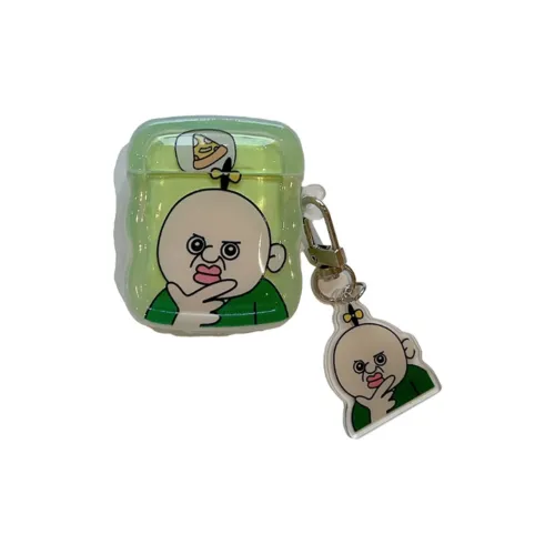 Kona Chun Compatibility With AirPods 1/2/3 TPU Bangbang Yu Zhi Couple Cartoon Fully Enclosed Headphone Cases