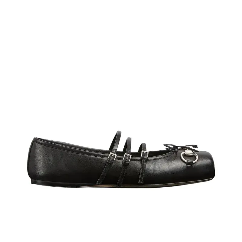 GUCCI Women's Horsebit Ballet Flat 'Black' Women's-1