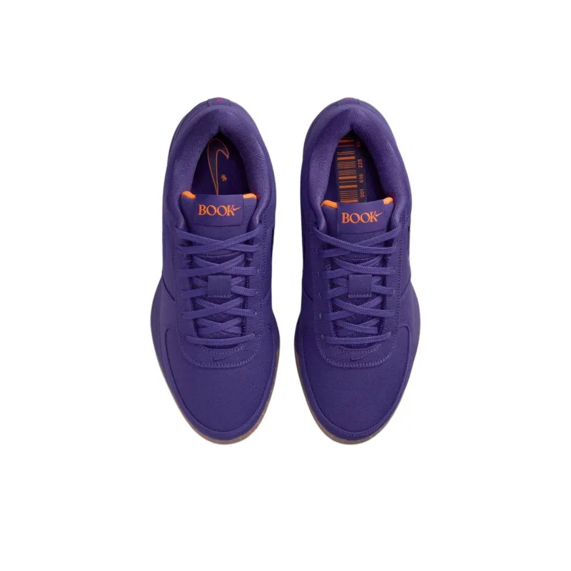 Nike Book 1 Anti Slip Wear Resistant Low Top Basketball Shoes Unisex Purple-3