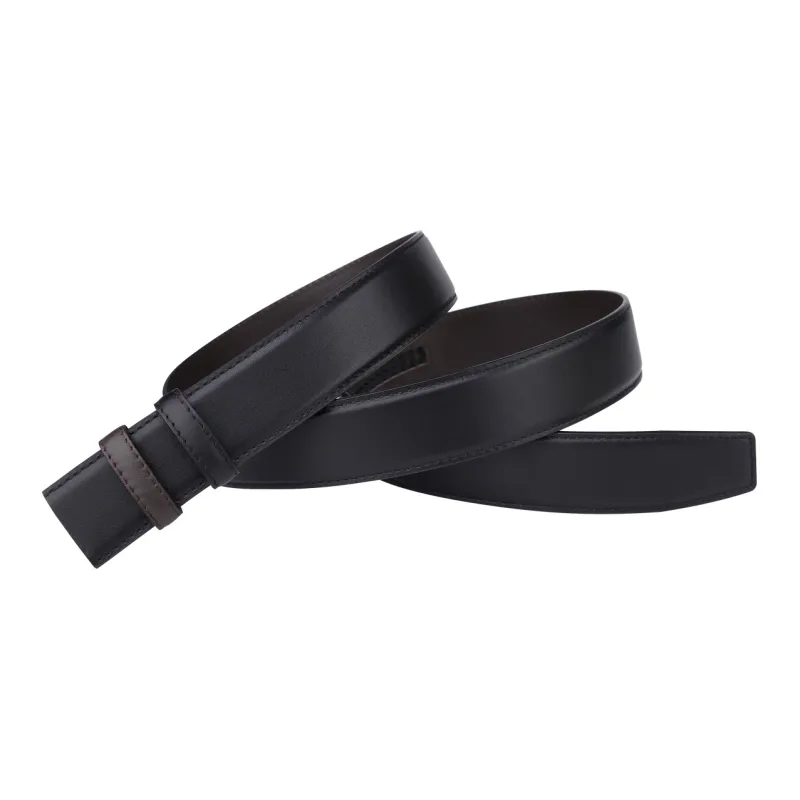 CATELLES Top Grain Cow Leather Headless Belt Men's 3.5cm-3