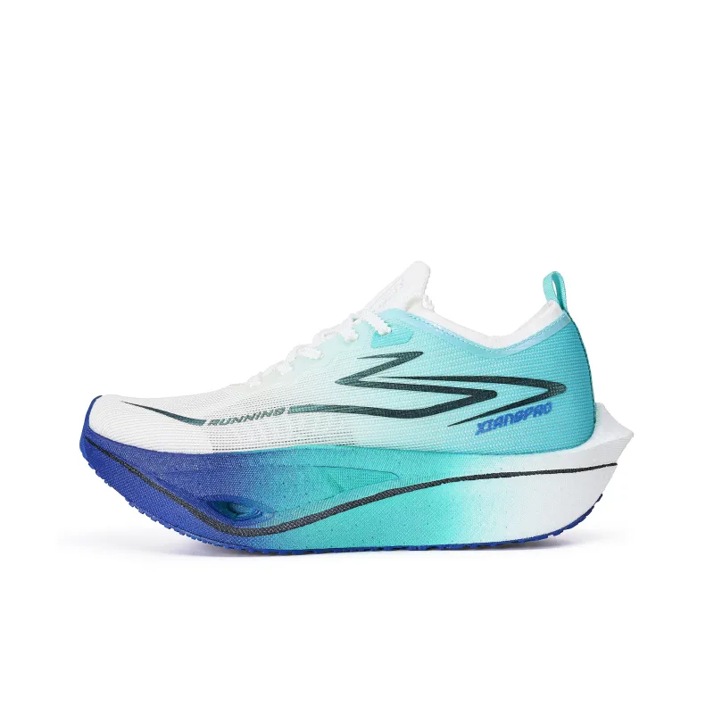 Xiangpao Low Top Running Shoes Unisex Mismatched Color Floating Jade And Red-3