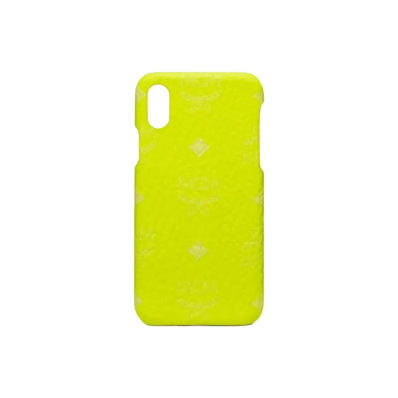 MCM Coated Canvas Material Fashion Minimalist Style Phone Cases Compatible With IPhone X/XS Solid Color-0