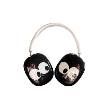 BZZOKI Compatibility Airpods Ma Silicone Creative Trendy Black Coal Ball Cartoon Cool Card Individual Headphone Cases