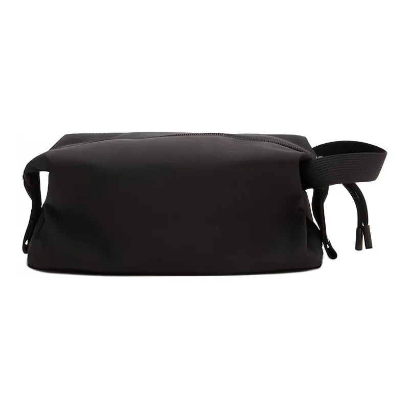 LACOSTE Recycled Polyester Toiletry Bag Regular Unisex Black-2
