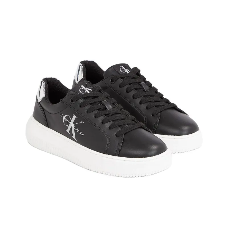 CALVIN KLEIN Low Top Skateboard Shoes Women's Black-1