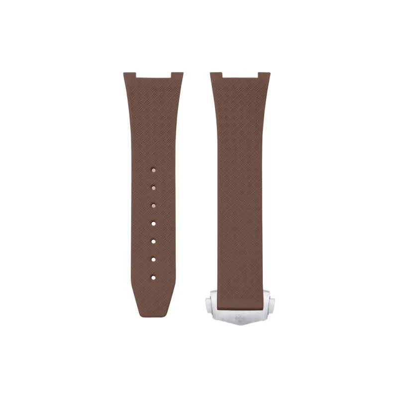 VAGENARI Watch Bands Watch Bands Rubber Strap Compatibility For OMEGA Constellation Collection 41mm Buckle Style Unisex-26