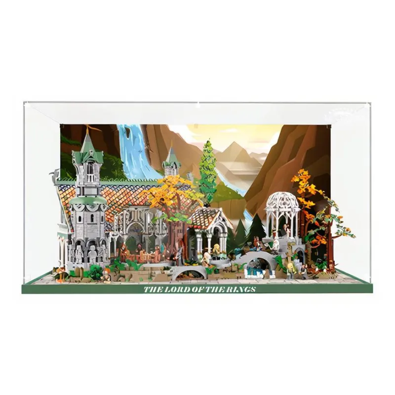 LIGHT YOUR BRICKS Compatibility Building Block 10316 Ring Wang You Valley Riven Castle Storage Box Model Accessories-0