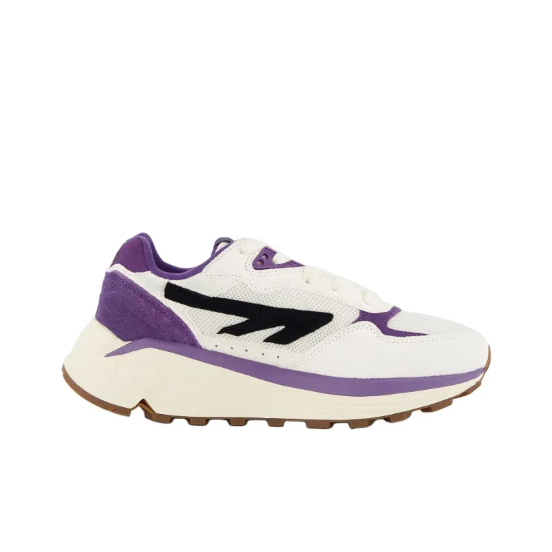HI TEC Anti Slip Wear Resistant Low Top Casual Shoes Women's White Purple-1