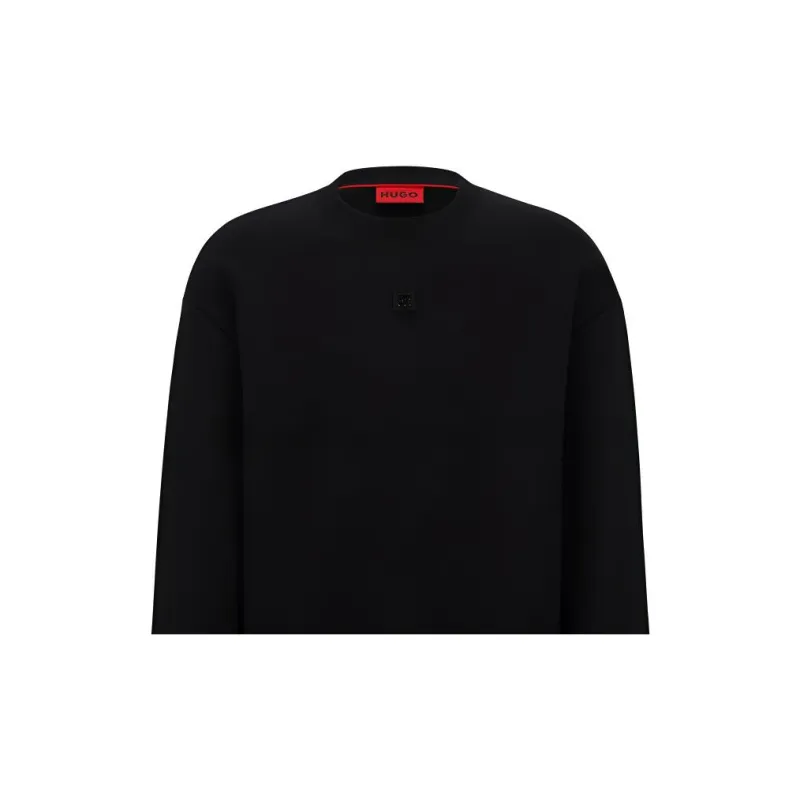 HUGO BOSS Logo patch Stretch cotton Hoodie-2