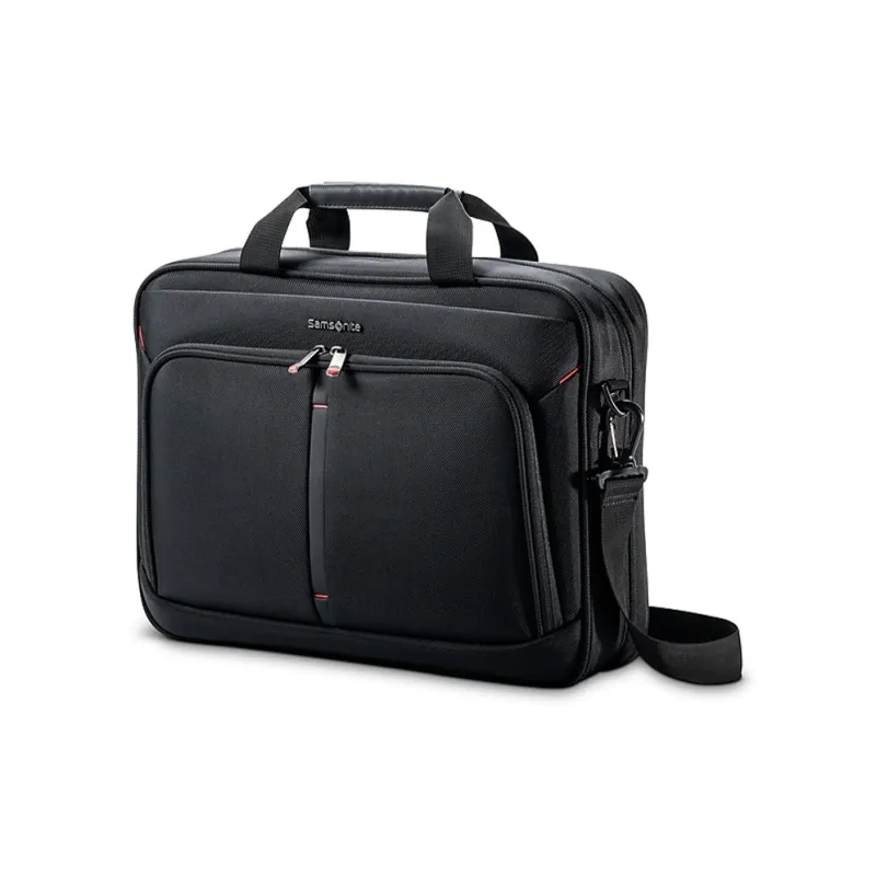 SAMSONITE Nylon One Shoulder Crossbody Portable Briefcase Men's Black-0