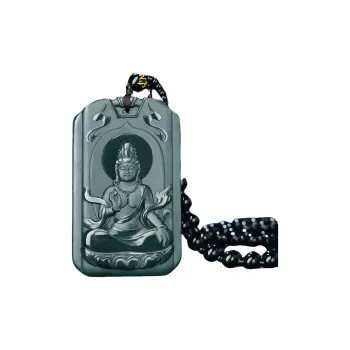 Jade Charm Yao Hetian Jade Necklaces Green Jade Unisex