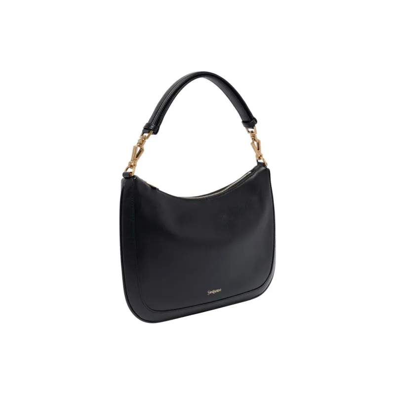 SAINT LAURENT Calfskin Handbag, Shoulder Bag Women's Black-1