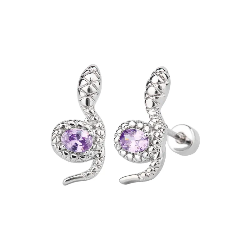 ZANC Titanium Steel Stud Earrings Women's-0