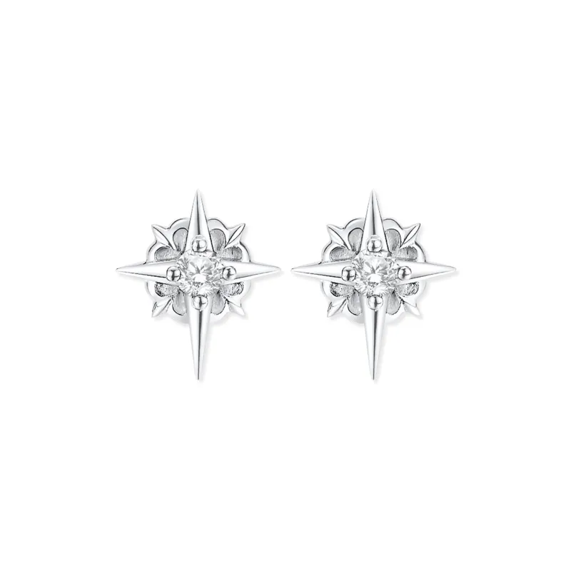 BTOE 925 Sterling Silver Stud Earrings Women's-0