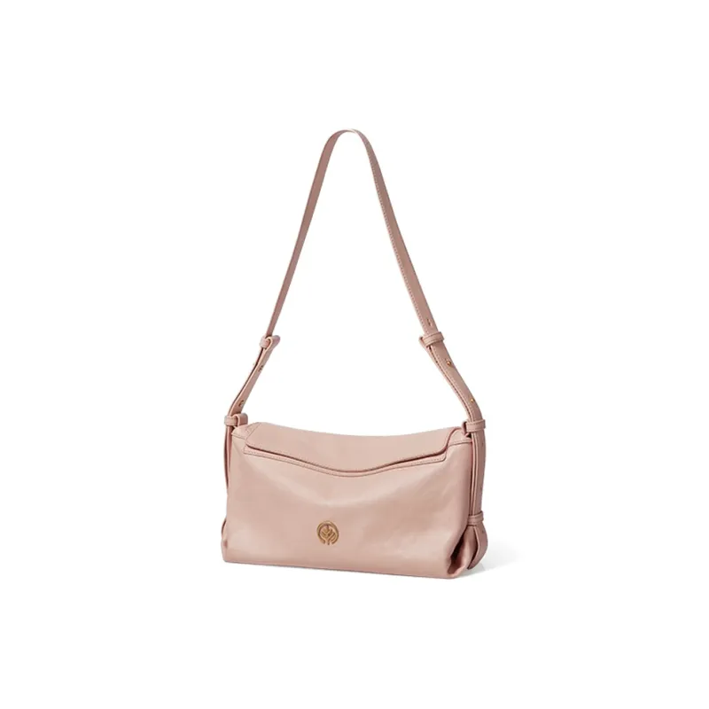 BAGTREE Imported Top Grain Vegetable Tanned Genuine Leather Pillow Shoulder Bag Regular Unisex Multicolor-51