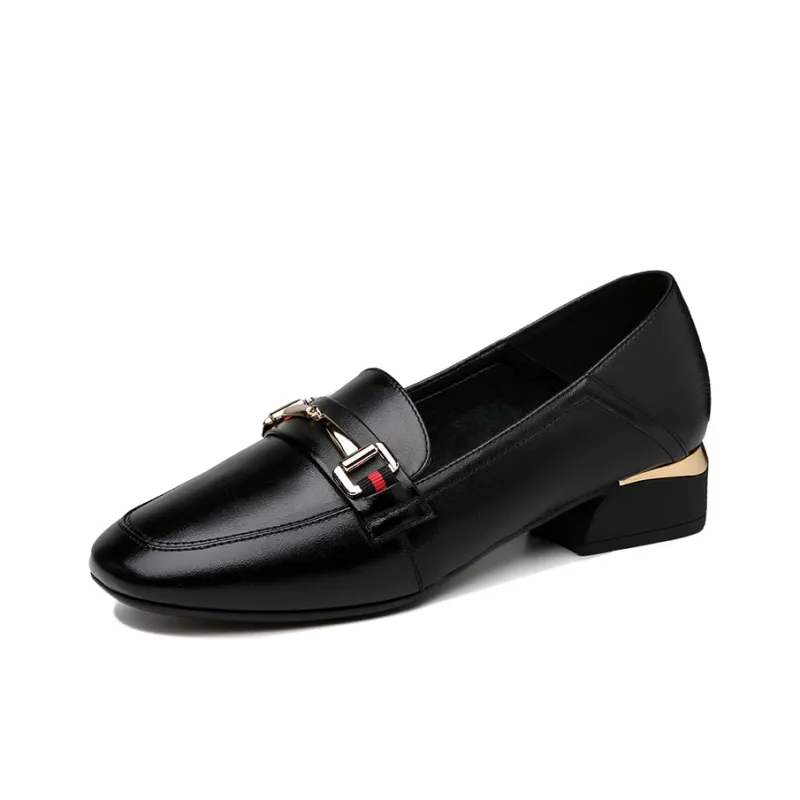 Guci Tianlun Loafers Women's Black-1