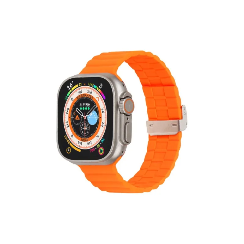 Cuttlefish Grid Watch Band Apple Compatibility Silicone Material-12