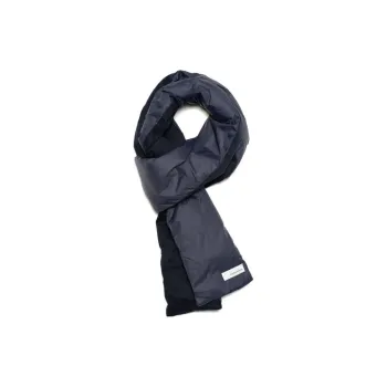 Nanamica Cotton Knit Scarves Unisex Marine Blue