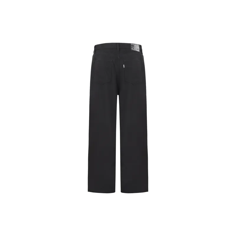 BIPOLAR Jeans Pants Unisex Black-1