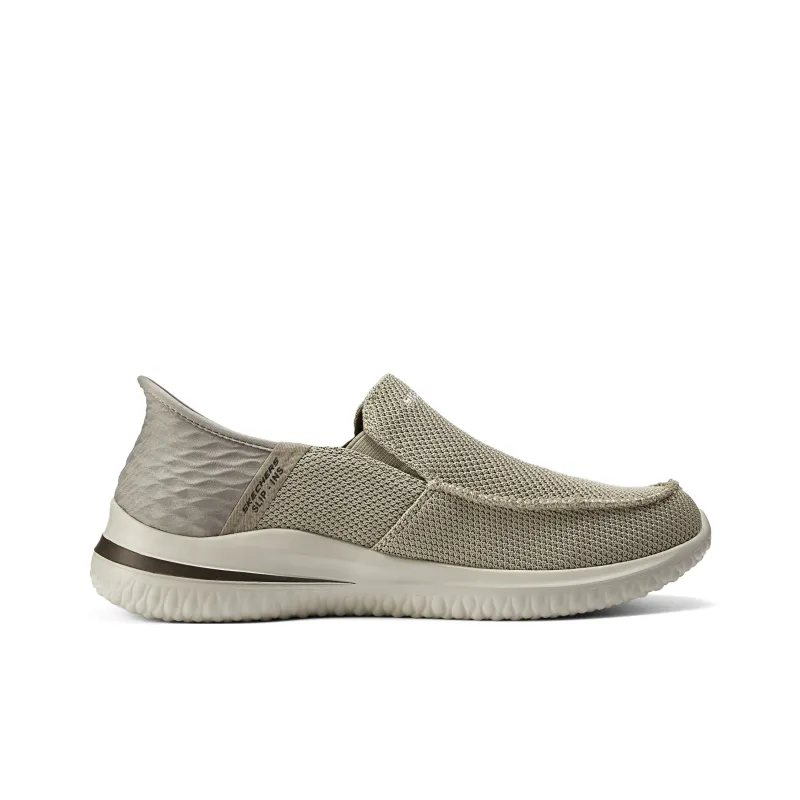 Skechers Slip Ins Casual Shoes Men Low Top Taupe-1