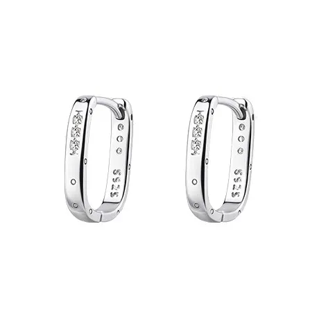 AKAK 925 Sterling Silver Earrings Unisex-0