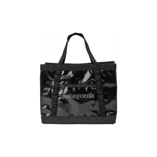 Patagonia Recycled Polyester Tote Bag Shopping Bag Handbag Regular Unisex Black