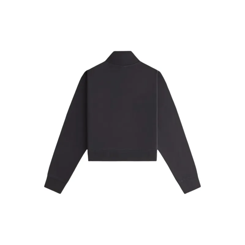 KITH Women's Haylen Cropped French Terry Crewneck 'Battleship'-1