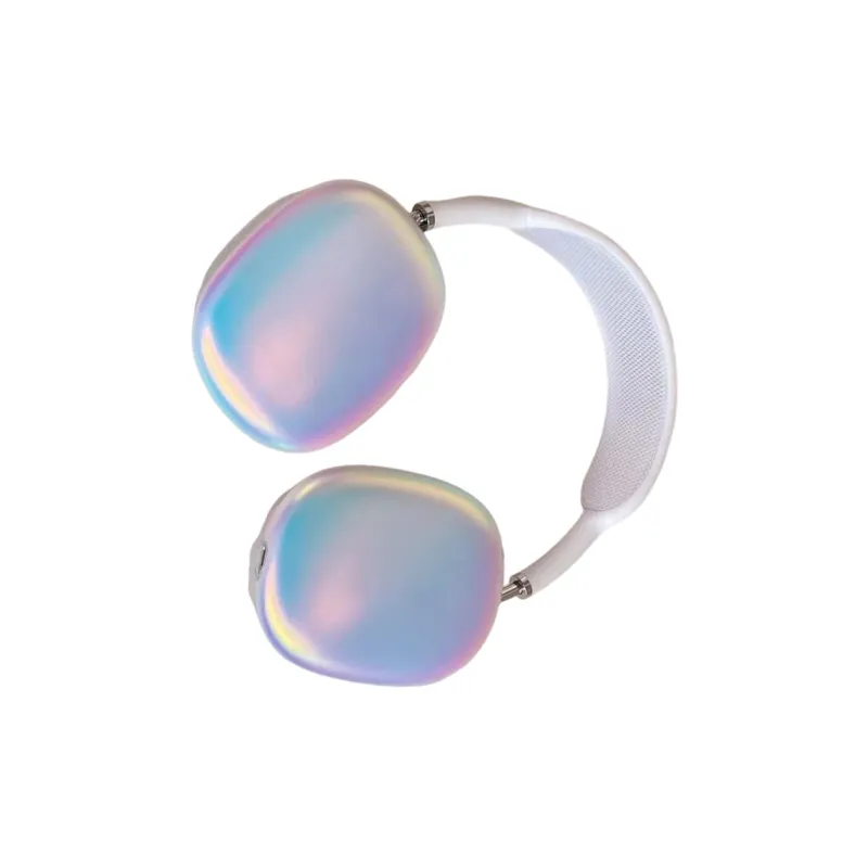 BZZOKI Compatibility AirPods Ma Silicone Minimalist Style Matte Dazzling Color Laser Protective Case Headphone Cases-2