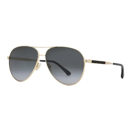 Jimmy Choo Metal Aviator Sunglasses Women's Gold