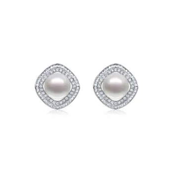 MARIANNY Freshwater Pearl Earrings Women's White