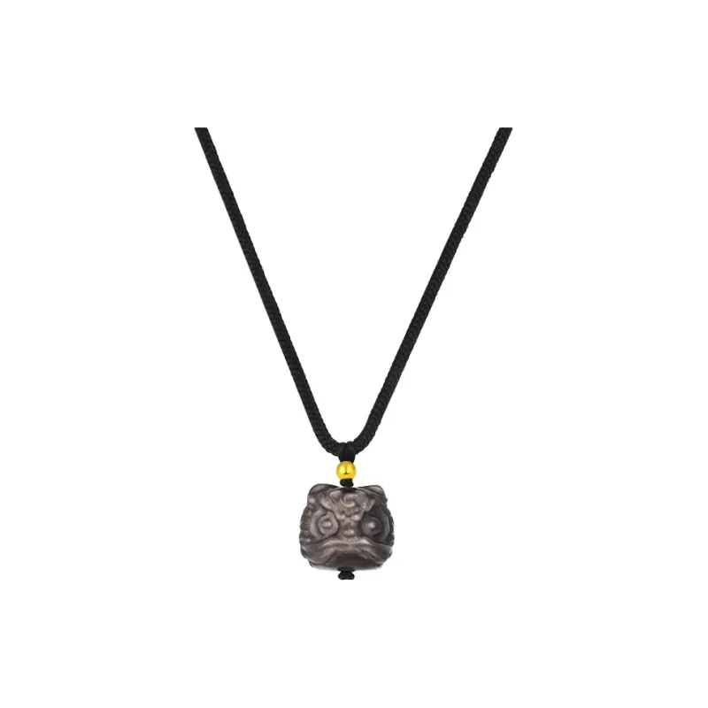 EADDA JEWELRY Obsidian Necklaces Unisex-2